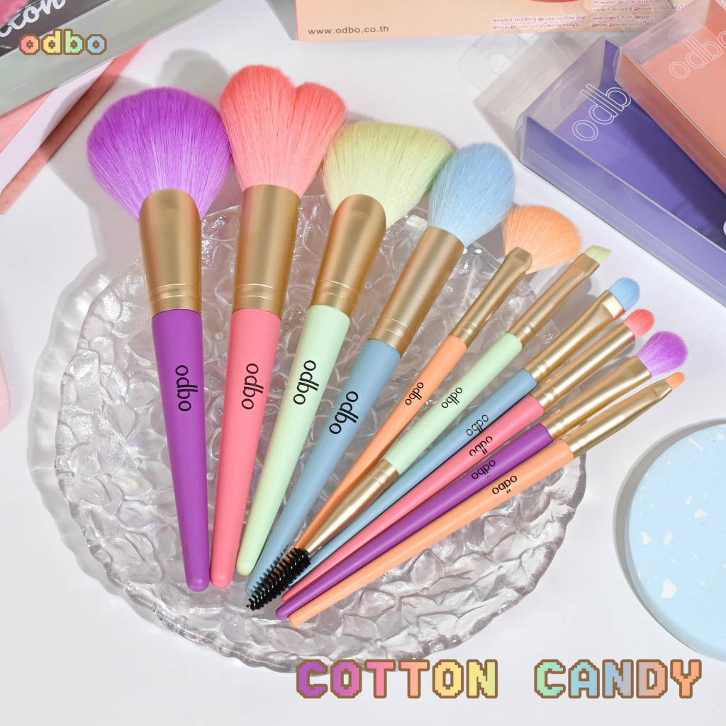 Cọ Đánh Phấn Phủ và Má Hồng Odbo Cotton Candy Heart Shaped Brush OD8003