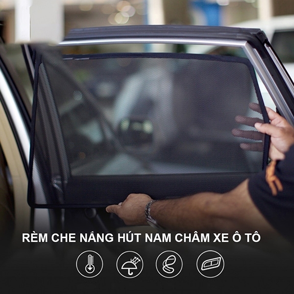 Rèm che nắng ô tô Suzuki Ertiga , XL7 2019-2024 che nắng hút nam châm theo xe, bộ 4 cánh. Hàng loại 1