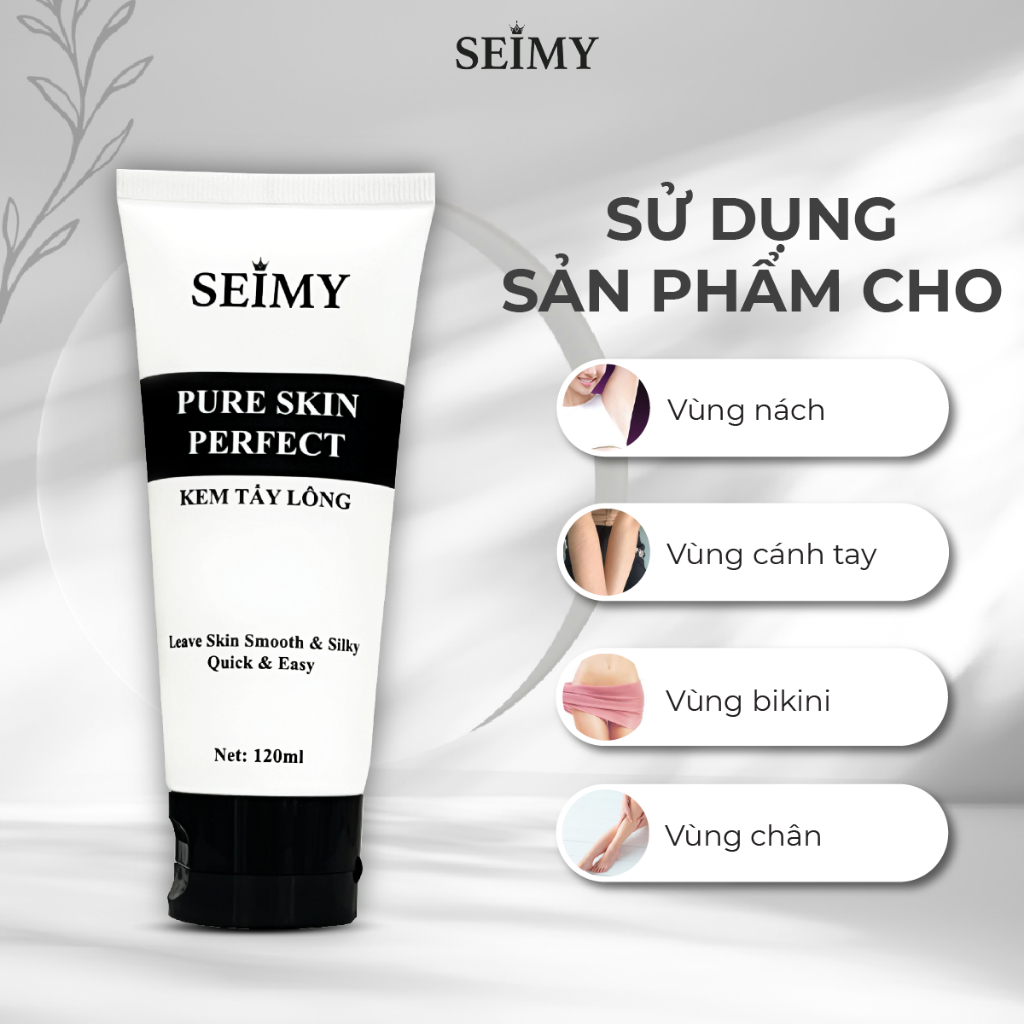 Ảnh Combo Kem Tẩy Lông Seimy - Pure Skin Perfect 100ml 1
