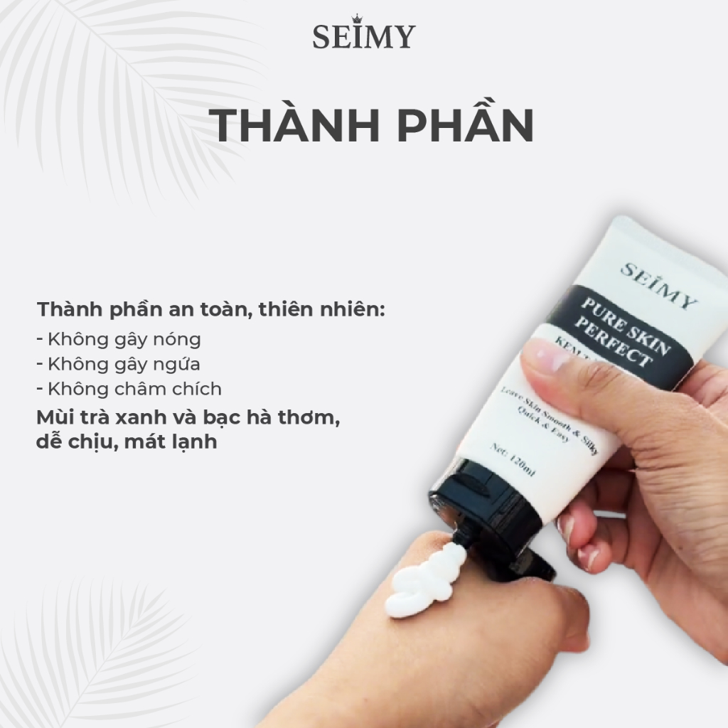 Ảnh Combo Kem Tẩy Lông Seimy - Pure Skin Perfect 100ml 3