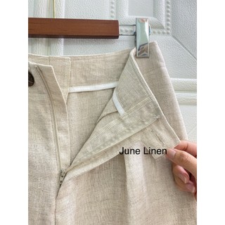 [JUNE LINEN] QD05-Quần tây nữ lưng cao LINEN TƯNG PREMIUM WASHED ống 30cm. NHIỀU MÀU.