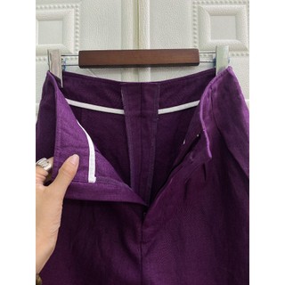[JUNE LINEN] QD05-Quần tây nữ lưng cao LINEN TƯNG PREMIUM WASHED ống 30cm. NHIỀU MÀU.