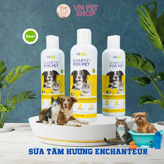 Sữa tắm cho chó mèo Shampoo for pet Vb Pharma giúp khử mùi hôi, dưỡng lông hương lavender chai 250ml