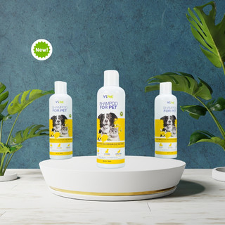 Sữa tắm cho chó mèo Shampoo for pet Vb Pharma giúp khử mùi hôi, dưỡng lông hương lavender chai 250ml