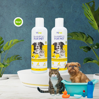 Sữa tắm cho chó mèo Shampoo for pet Vb Pharma giúp khử mùi hôi, dưỡng lông hương lavender chai 250ml