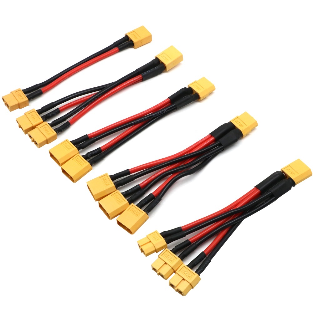 Đầu Nối Pin Song Song XT60 Đầu Đực / Cái Chia pin dây 14 AWG 10cm ...
