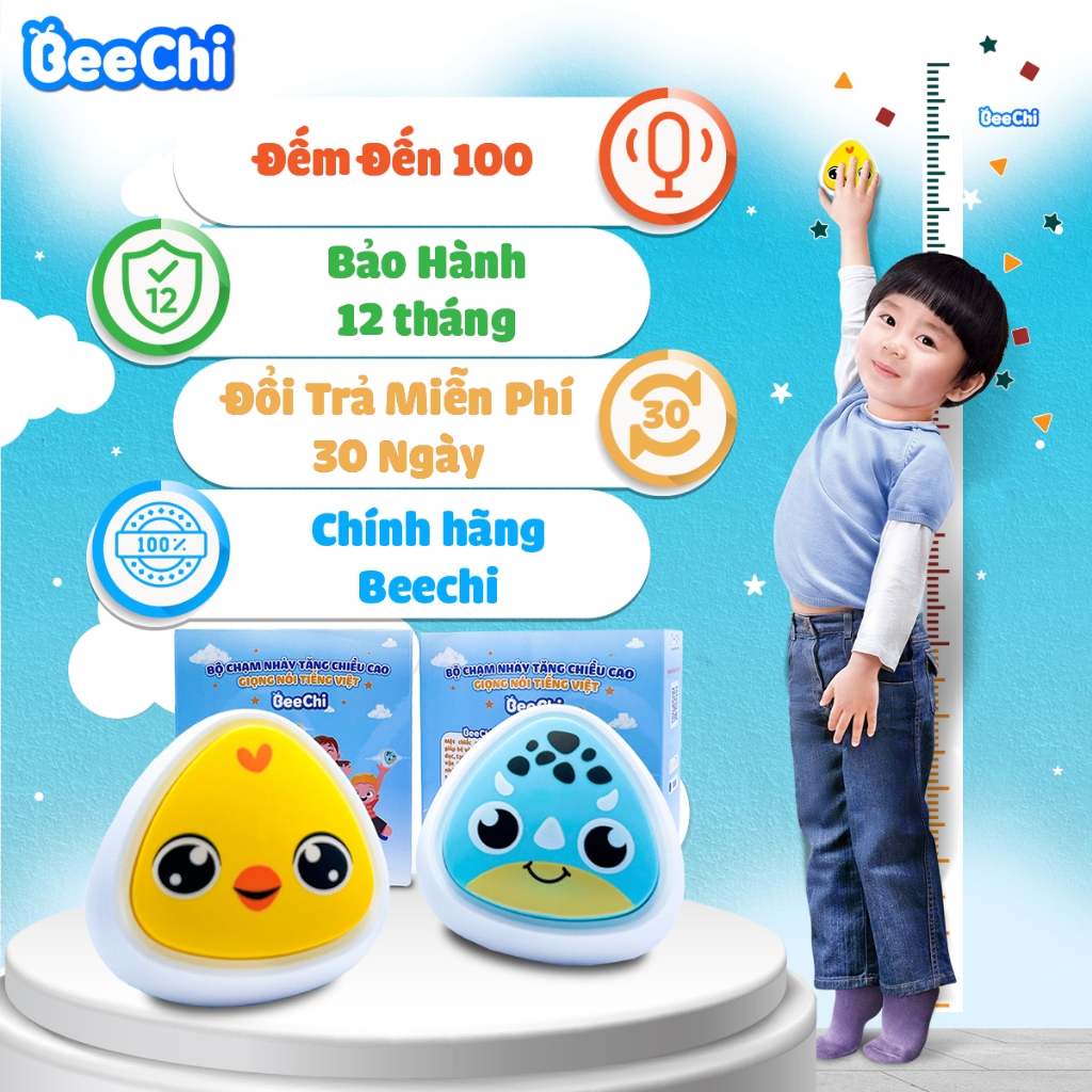 Bộ Chạm Nhảy Tăng Chiều Cao BeeChi Giọng Nói Tiếng Việt – Đếm Đến 100 – Bảo Hành 12 tháng