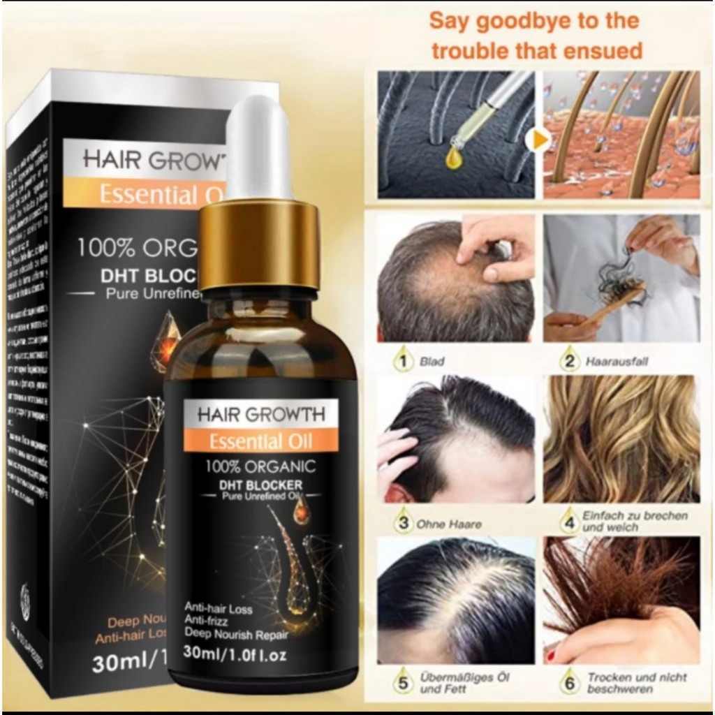 Serum DHT kích tóc mọc tóc đen dày, bóng khỏe, giảm gãy rụng