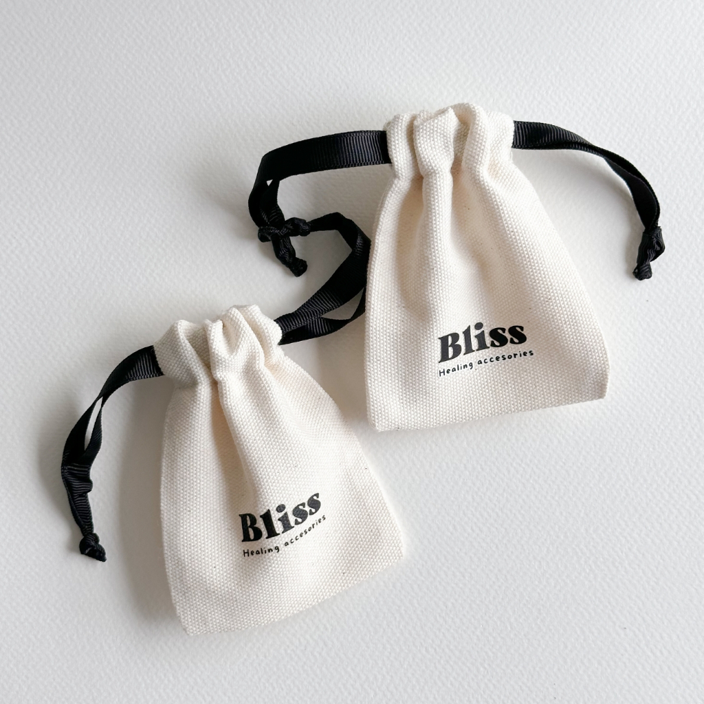 Túi dây rút vải canvas mộc Bliss Accessories | Shopee Việt Nam