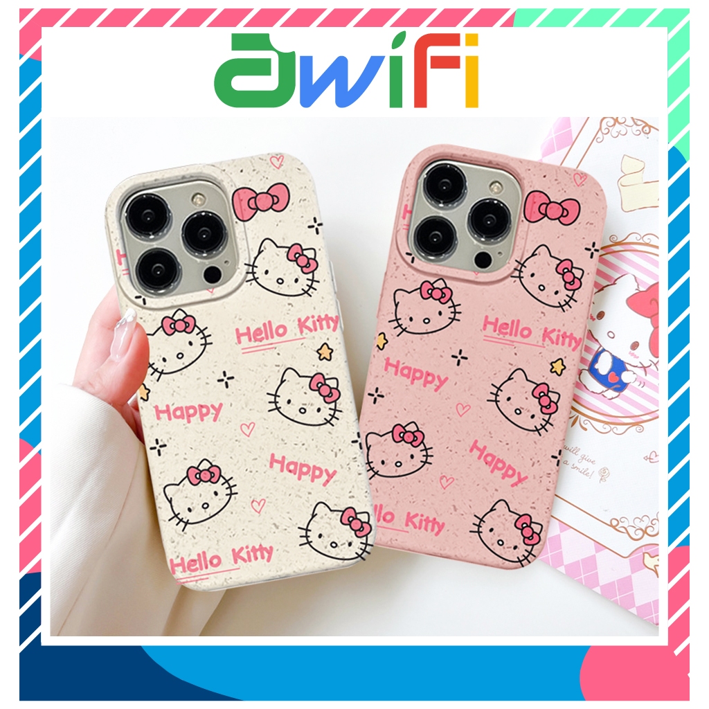 Ốp lưng iphone mềm thân thiện môi trường mèo kitty 6s/6plus/7/8/plus/x/xs/11/12/13/14/15/pro/max/plus/promax-Awifi D4-14