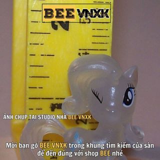 Mô hình Ngựa Pony mini trong suốt - phát sáng dưới đèn flash không hộp, xuất dư - Đồ chơi BEE VNXK