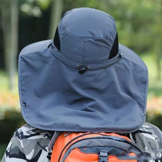Mũ Tai Bèo, Mũ chống nắng nam vành rộng kèm khẩu trang che cổ, thích hợp câu cá, du lịch, camping dã ngoại.