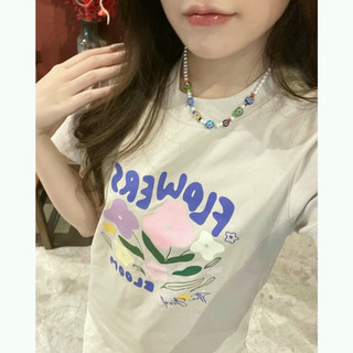 Áo baby tee nữ ôm vải 250gsm cotton thun body phông co dãn 4 chiều Flower BLoom [A249]