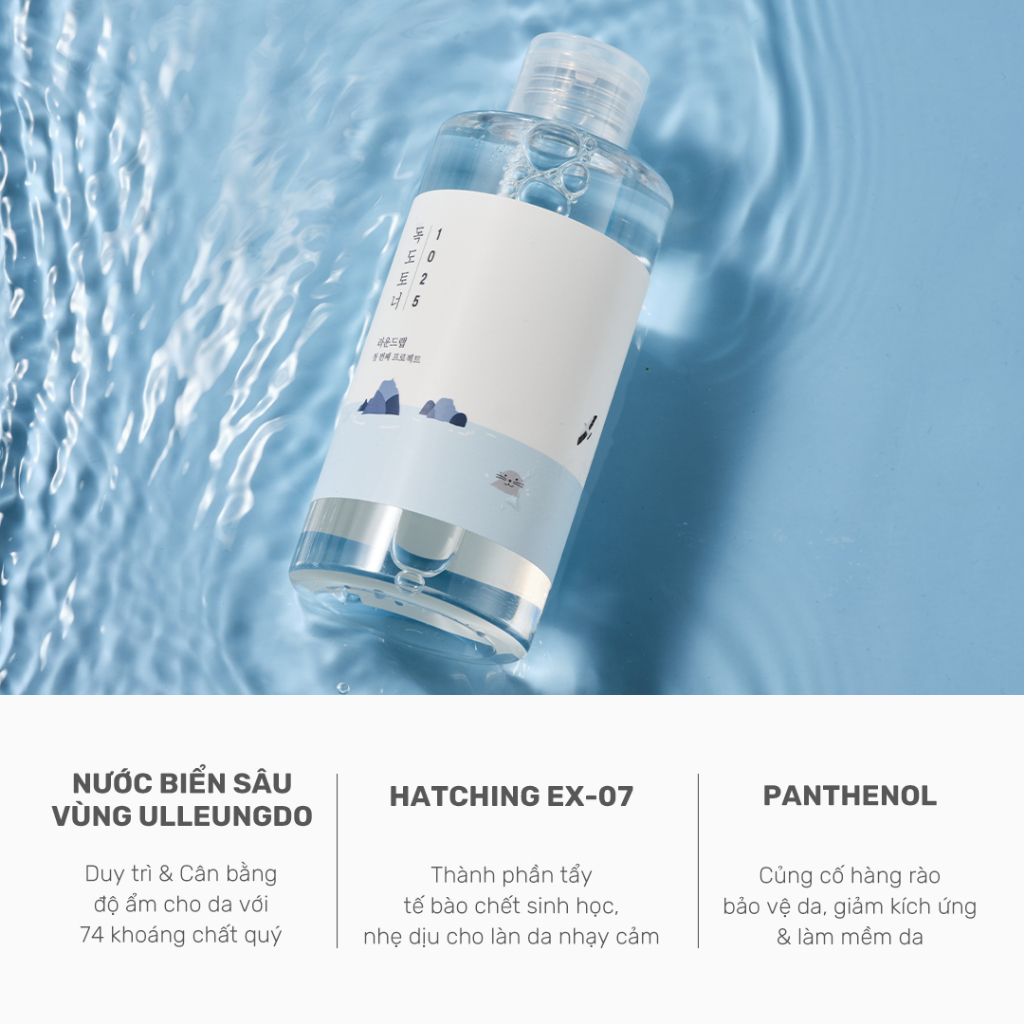 Ảnh Nước hoa hồng Round Lab 1025 Dokdo Toner 100ml bổ sung độ ẩm làm dịu da 2