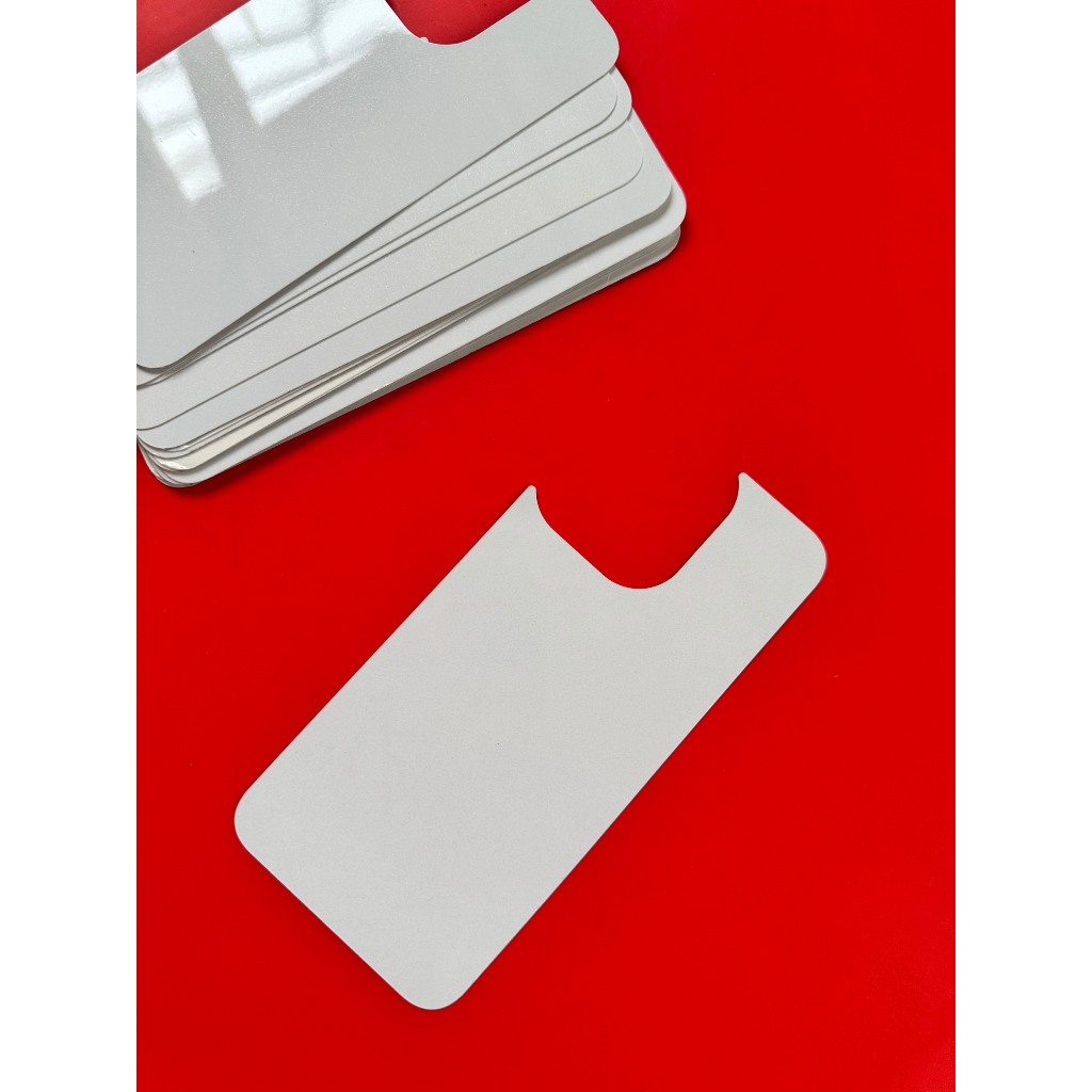 Miếng thép trắng dán mặt lưng ốp iphone ( tự dán bằng băng dính 2 mặt )