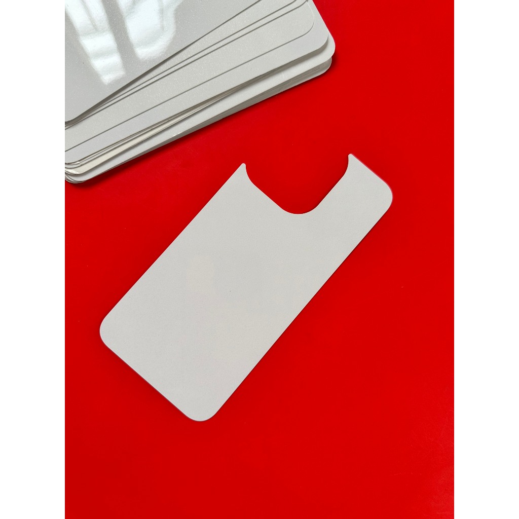 Miếng thép trắng dán mặt lưng ốp iphone ( tự dán bằng băng dính 2 mặt )