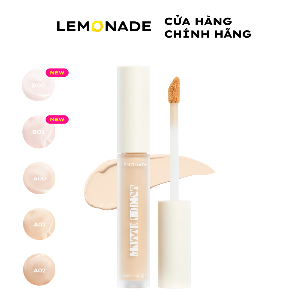 Ảnh Kem che khuyết điểm kiềm dầu bền màu LEMONADE Matte Addict Concealer 3g 1