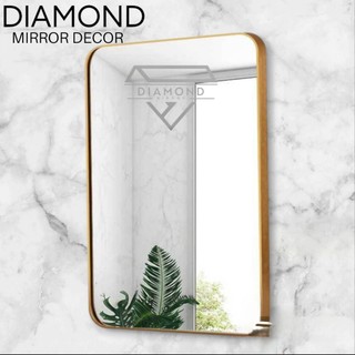 Gương Chữ Nhật Treo Tường Khung Viền Nhôm, Gương Soi Phòng Tắm Cao Cấp Diamond Mirror Decor CN-KN