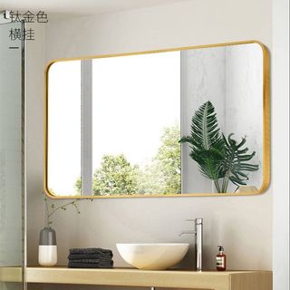 Gương Chữ Nhật Treo Tường Khung Viền Nhôm, Gương Soi Phòng Tắm Cao Cấp Diamond Mirror Decor CN-KN