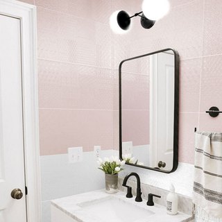Gương Chữ Nhật Treo Tường Khung Viền Nhôm, Gương Soi Phòng Tắm Cao Cấp Diamond Mirror Decor CN-KN