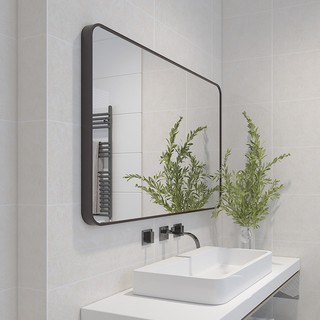 Gương Chữ Nhật Treo Tường Khung Viền Nhôm, Gương Soi Phòng Tắm Cao Cấp Diamond Mirror Decor CN-KN