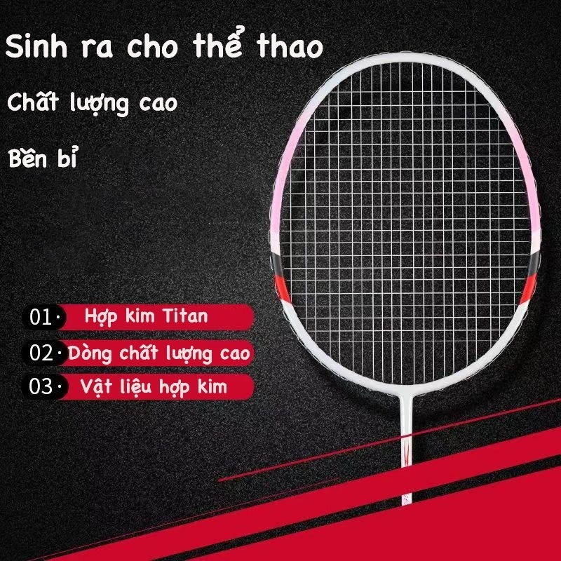 2 cây vợt cầu lông Chính Hãng Tặng kèm Bao Đựng và 3 Qủa Cầu Nhựa Hàng Đẹp