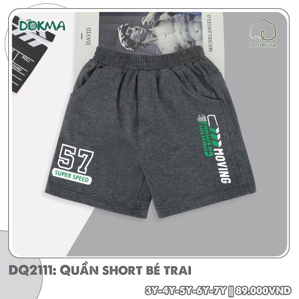 (13-25kg, 3-7Y) Quần Ngố, Quần Short Thể Thao Thời Trang Dokma Mã DQ2025 DQ2111 DQ2673