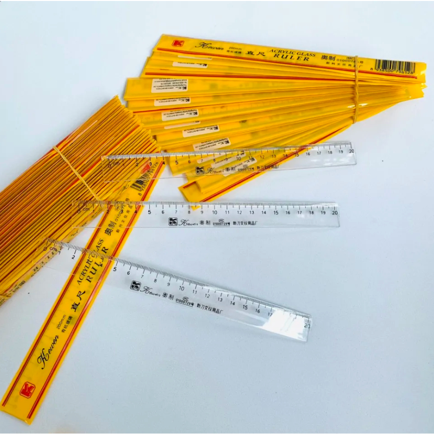 Combo 5 Thước Kẻ Kewen 20cm Cứng Cáp, Loại Đẹp