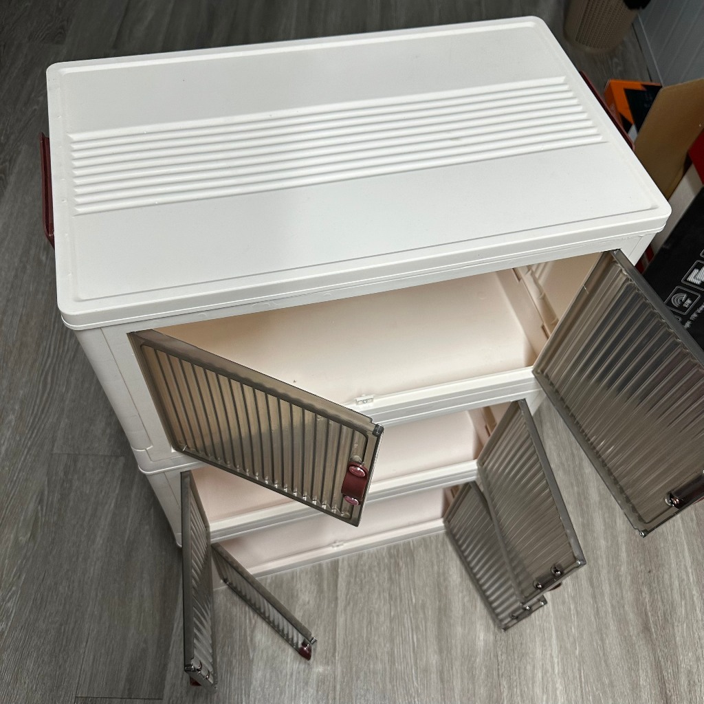 tủ nhựa đựng đồ có bánh xe kikoshi, tủ để đồ nhà bếp, phòng tắm có nắp chống nước 6400