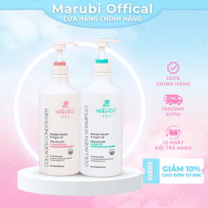 Marado Cặp Dầu Gội xả mềm mượt tóc Tinh chất Argan 1000ml