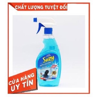 Nước lau kính SUZY 500ml có vòi xịt, thành phần HỮU CƠ, chất lượng NHẬT BẢN.