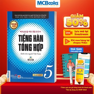 Sách - Tiếng Hàn Tổng Hợp Dành Cho Người Việt Nam Cao Cấp 5 Bản Đen Trắng