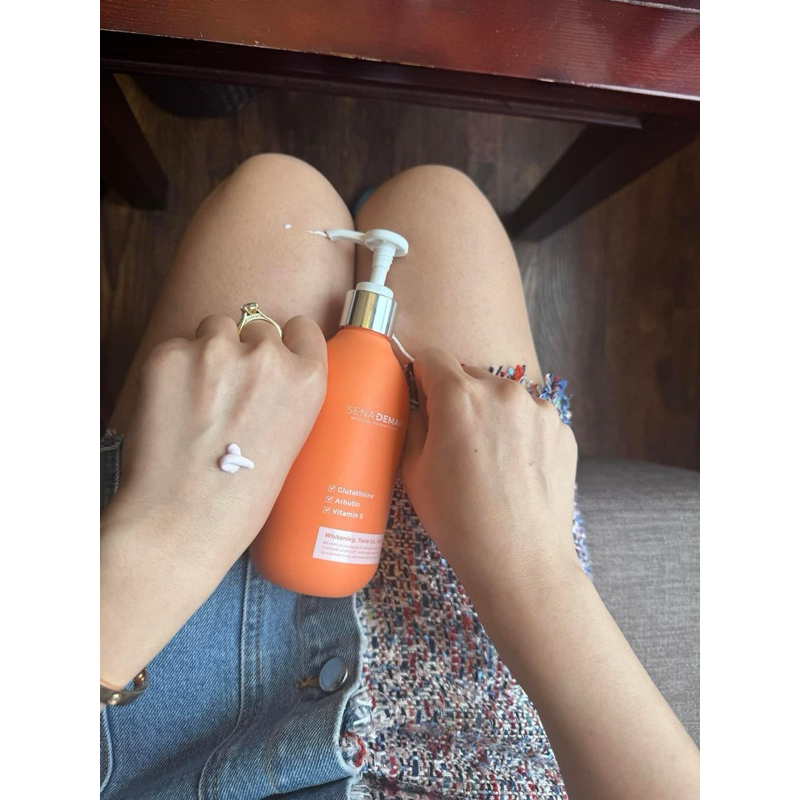 Kem body sena demar 10x white body lotion giúp dưỡng trắng da 300ml - hạn 2028 kem body senademar Hàn Quốc  IS154