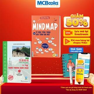 Sách Combo Giáo trình hán ngữ 1 và Mindmap từ vựng tiếng trung theo giáo trình Hán ngữ MCBooks