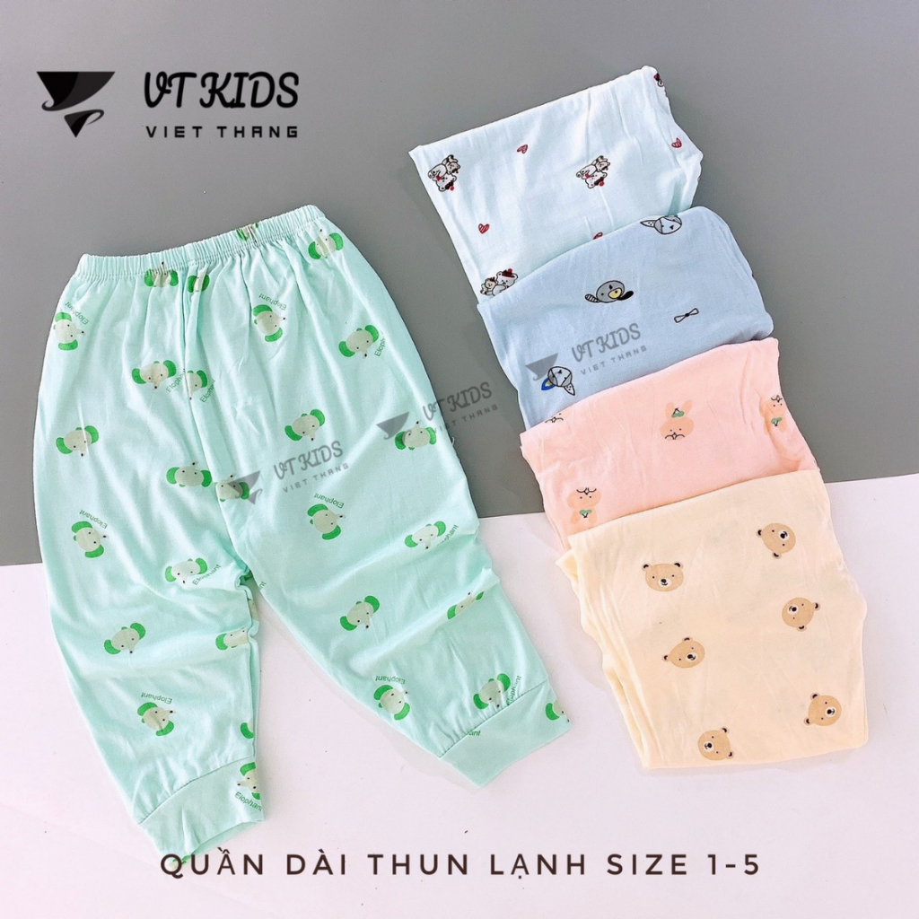 Set 10 Quần Dài Quần Chục Sơ Sinh Thun Lạnh Đáp Đũng Bỏ Bỉm Cho Bé Gái Bé Trai 3-9kg Vải Mềm Mịn [QL02] Đậu Đậu Store