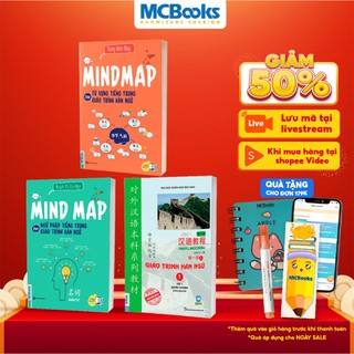 Sách - Combo Tự học tiếng Trung: Giáo trình Hán ngữ 1, Mindmap từ vựng và ngữ pháp tiếng Trung theo giáo trình Hán ngữ