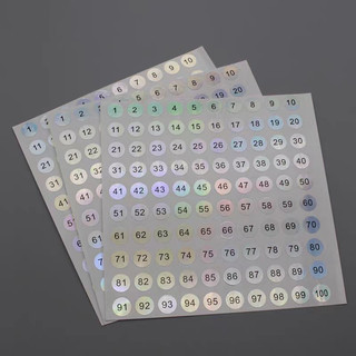 Tem số dán chai sơn , đánh dấu chai sơn gel , từ 1-200