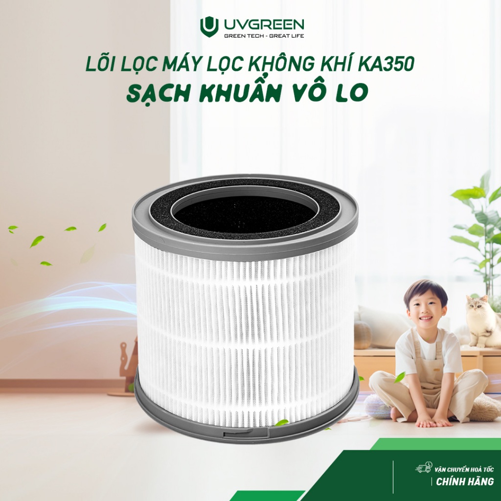 Màng Lọc HEPA H13 Diệt Khuẩn Cho Máy Lọc Không Khí UVGREEN KA350 FT ...