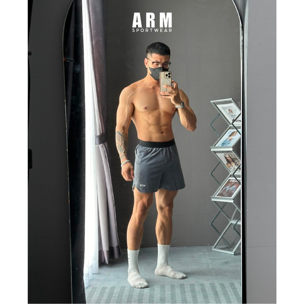 Quần Thể Thao Nam ARM Cạp Chun, Combo 2 Quần Power Short Tập Gym, Chạy Bộ Thoải Mái