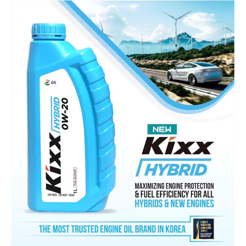 Kixx HYBRID 0W20 (1L) - Dầu Động Cơ Cao Cấp 100% Tổng Hợp Cho Xe Điện ...