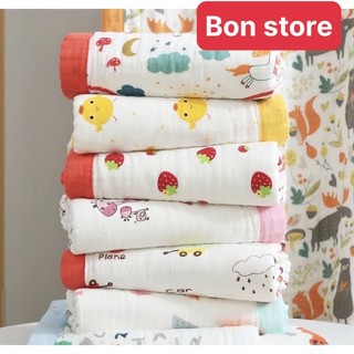 [Khăn loại đẹp]Khăn tắm xô xuất Nhật KILUTA 6 Lớp có viền siêu mềm mại cho bé
