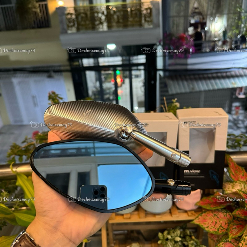 Gương kính chiếu hậu MotoGadget Rizoma chân 3D mẫu mới hàng cao cấp ...