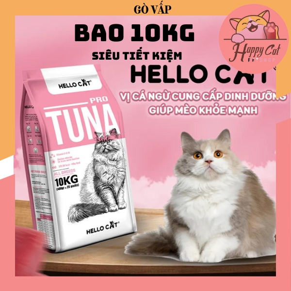 [10KG] Hạt Hello Cat 10Kg Thức ăn Hạt cho Mèo - Happy Cat | Shopee Việt Nam
