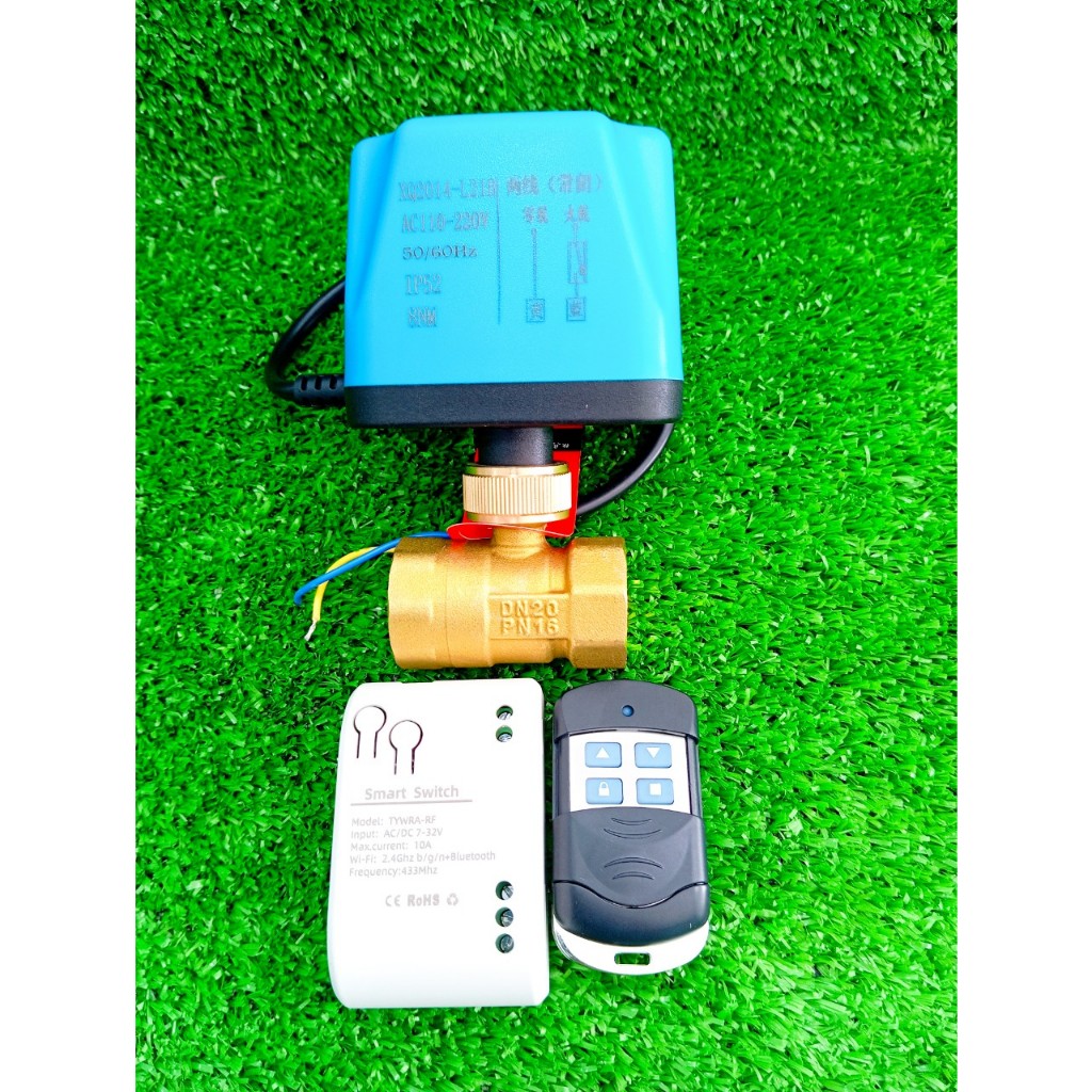 Van nước điện từ , van bi đồng thau 220V đóng mở nước từ xa tiện lợi