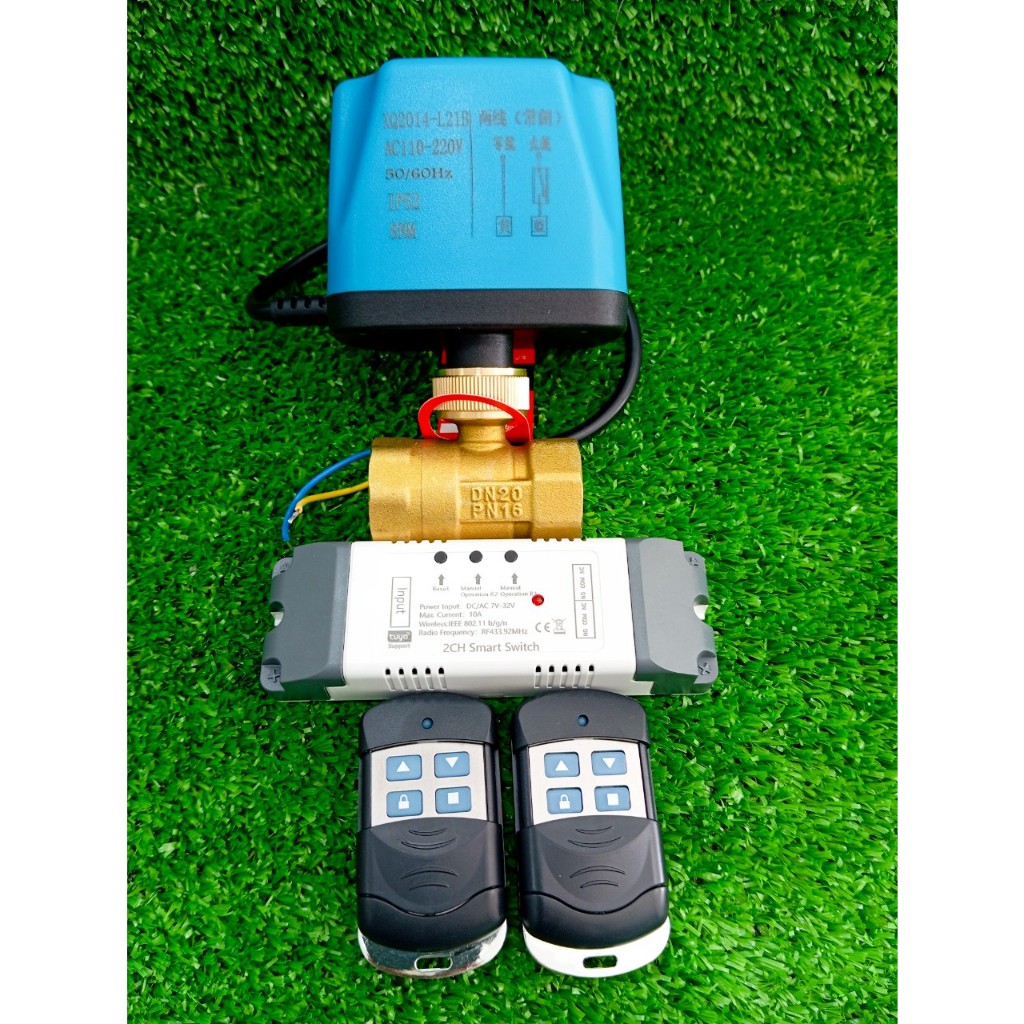 Van nước điện từ , van bi đồng thau 220V đóng mở nước từ xa tiện lợi