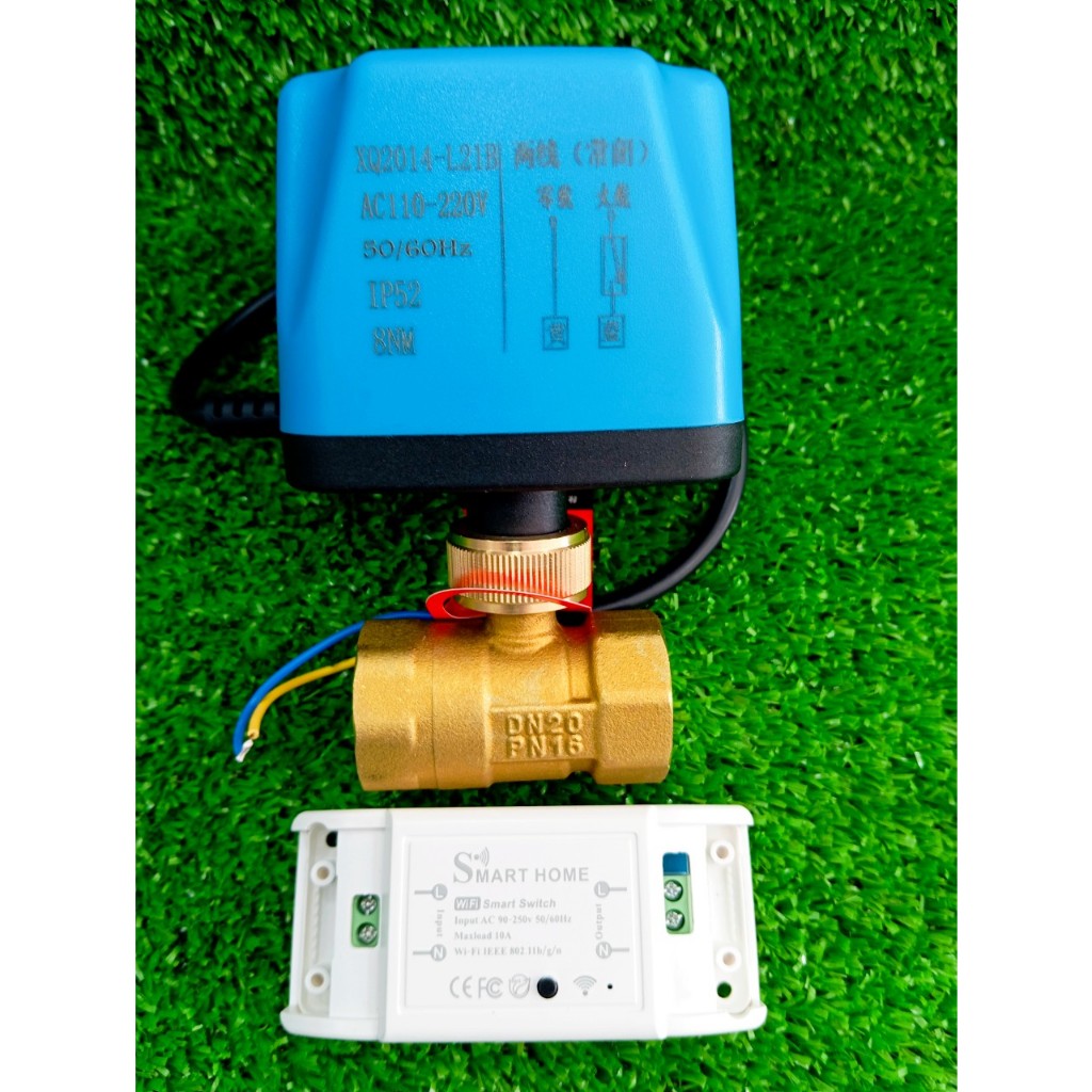 Van nước điện từ , van bi đồng thau 220V đóng mở nước từ xa tiện lợi
