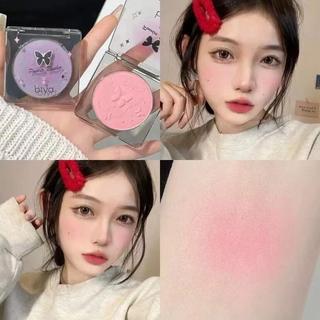 [ Bi YA] Phấn Má Hồng BI YA 5 Màu Hộp Vuông Nhỏ Dập Nổi Màu Gradient Tự Nhiên