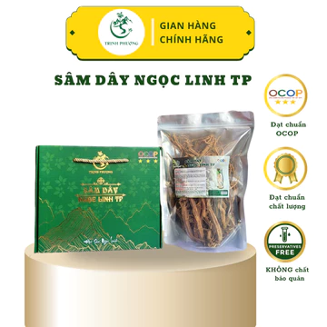 Sâm dây Ngọc Linh TP khô Trịnh Phượng đặc sản Ngọc Linh gói 500g