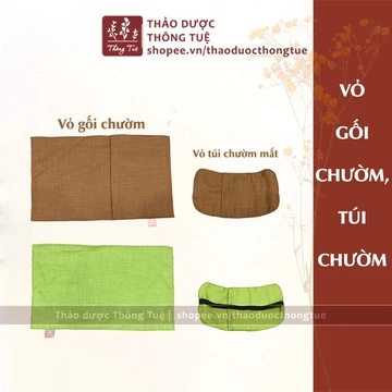 VỎ TÚI CHƯỜM - Vỏ túi chườm mắt thảo dược Thông Tuệ (vỏ lồng ruột không dùng khoá)