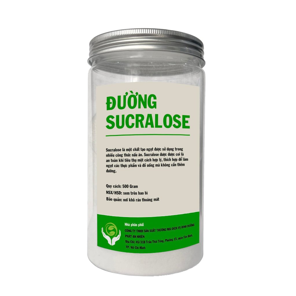 Chất Tạo Ngọt Sucralose_Gói 1KG (Dùng cho thực phẩm) Hàng nhập khẩu